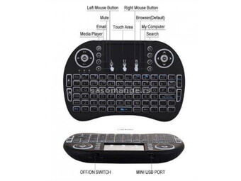 GMB-I8 **2.4GHz Wireless gaming Mini keyboard with backlight and TOUCH, punjiva baterija BL-5C (636)