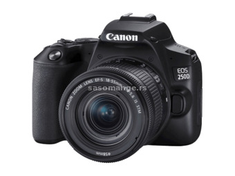 Fotoaparat CANON EOS 250D (Crni) + 18-55mm 4-5.6 IS STM DSLR 24.1 Mpix 3" CMOS