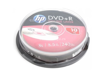 HP DVD+R DL 8x cylindrical 10pcs