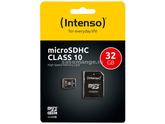 Intenso micro SD kartica 32GB class 10 (SDHC &amp; SDXC) sa adapterom - SDHCmicro+ad-32GB/Class10