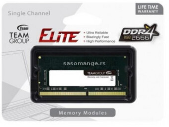 TeamGroup DDR4 TEAM ELITE SO-DIMM 8GB 2666MHz 1.2V 19-19-19-43 TED48G2666C19-S01