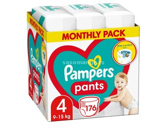 PAMPERS Pelene Pants Monthly pack S4 MSB 9-15 kg 176 kom.
