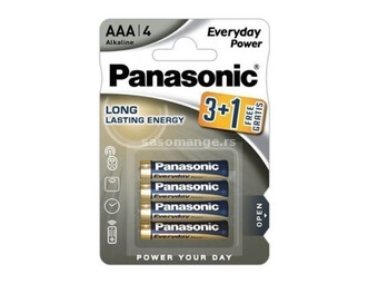 PANASONIC baterije LR03EPS4BP -AAA 4kom 3+1F Alkaline Everyday P