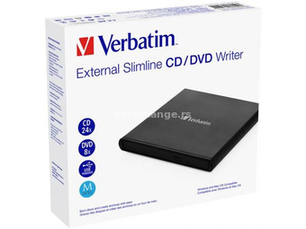VERBATIM 53504 External Slimline CD/DVD Writer black