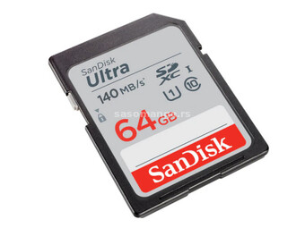 SanDisk SDXC 64GB ultra 140MB/s class 10 UHS-I