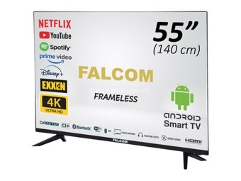 Falcom TV 55LTF022SM smart LED 55inca (140cm), ultra HD 4K, DVB- S2/T2/C tuner, H265 HEVC, 2x10W