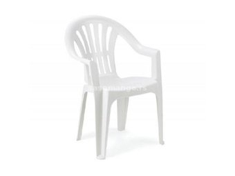 Baštenska stolica KONA Plastika Bela