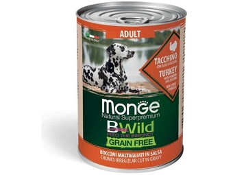 Monge Bwild konzerva za pse Adult - ćuretina 12x400g