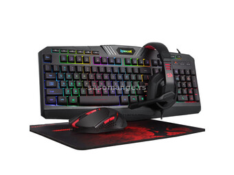 Redragon 4 in 1 Combo S101-BA-2 Keyboard, Mouse, Headset &amp; Mouse Pad