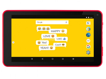eSTAR Themed Tablet Emoji 7399 7" ARM A7 QC 1.3GHz2GB16GB0.3MPWiFiAndroid 9Emoji Futrola
