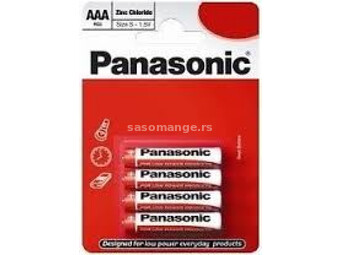 PANASONIC baterije R03RZ4BP - 4× AAA Zinc Carbon