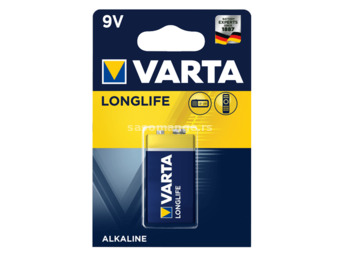 VARTA Longlife alkalna baterija 9V Alkalna baterija E-block 9V 1/1