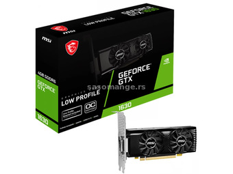 MSI GeForce GTX 1630 4GB GDDR6 GT LP OC PCIE (Basic guarantee)