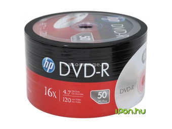 HP DVD-R 16x zsugor 50pcs