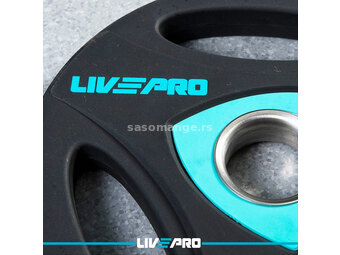 LivePro Premium Olimpijski Urethan teg sa hvatom 15kg - LP8020