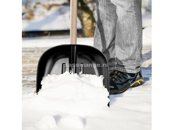 Lopata za sneg, 40x40cm, crna, ojačana limom Beorol ( LPCO )