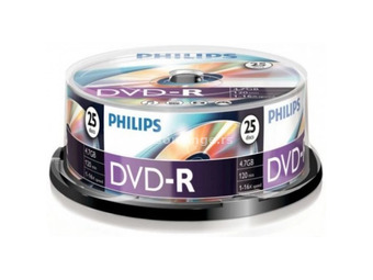 PHILIPS DVD-R 16x 25pcs cylindrical