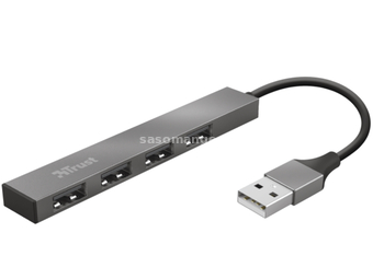 Adapter TRUST HALYX USB2.0/4xUSB/Aluminjum/siva