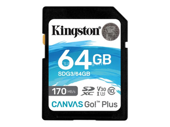SD Card 64GB Kingston SDG364GB class 10 170Mbs64MBs