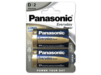 PANASONIC Everyday Power Alkalna baterija D 2/1