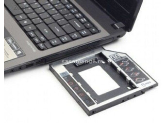 MF-95-02 Gembird Fioka za montazu 2.5 SSD/SATA HDD(do12.7mm) u 5.25 leziste u Laptop umesto optik...
