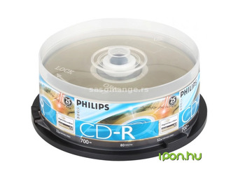 PHILIPS CD-R 52x 25pcs cylindrical