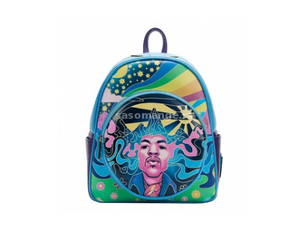 Jimi Hendrix Psychodelic Landscape Zip Mini Backpack