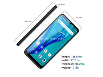 Oukitel smart phone4G/MTK Helio P22/Octa-Core/6.53" water-drop HD/64GB/4GB/Quad 13M+2M+2M+0.3M/8M...