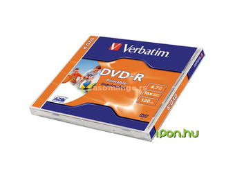 VERBATIM DVD-R 16x printable matt surface normal muffle