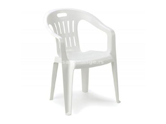 Baštenska stolica PIONA Plastika Bela