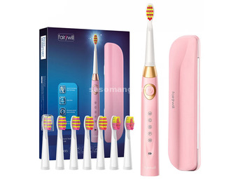 FAIRYWILL FW-508 Sonic toothbrush set + case pink