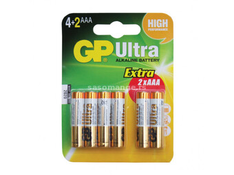 GP alkalne baterije AAA GP-LR03/4+2BP