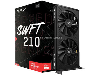 XFX SPEEDSTER SWFT210 RADEON RX7600 CORE Gaming Graphics Card with 8GBGDDR6 HDMI 3xDP, AMD RDNA(T...