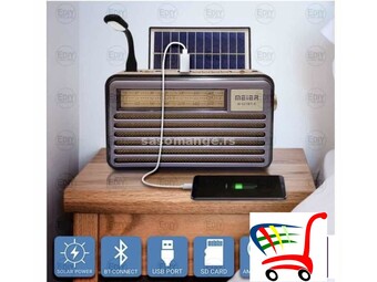 Bluetooth radio zvucnik sa solarnim panelom - Bluetooth radio zvucnik sa solarnim panelom
