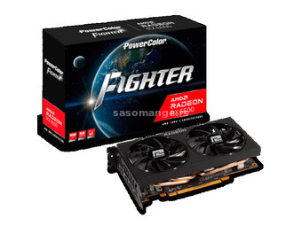 SVGA PCIE Power Color AMD Radeon 6600 Fighter AXRX 6600 8GBD6-3DH