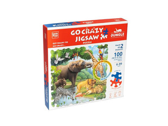 Unikplay šašave puzzle džungla - sitni el. ( A077499 )
