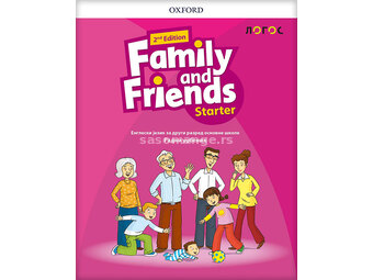 NOVI LOGOS Engleski jezik 2, Family and Friends Starter, radni udžbenik za drugi razred
