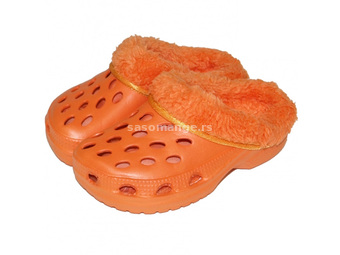 Zimske papuče za decu od EVA pene broj 25 narandžaste