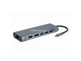 Gembird Cablexpert (A-CM-COMBO8-01) USB Tip-C 8u1 USB HUB