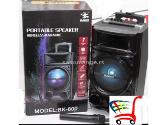 Karaoke zvučnik sa bežičnim mikrofonom - BK 800 - Karaoke zvučnik sa bežičnim mikrofonom - BK 800