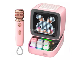 Ditoo-Mic Mini Karaoke Machine Pixel Art Bluetooth Speaker PINK