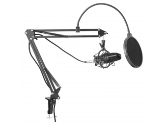 Yenkee YMC 1030 kardiodni kondenzatorski mikrofon sa pop filterom crni