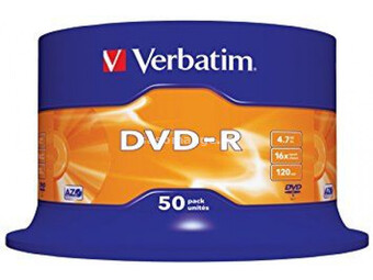 VERBATIM DVD-R 16X 1/50 kom
