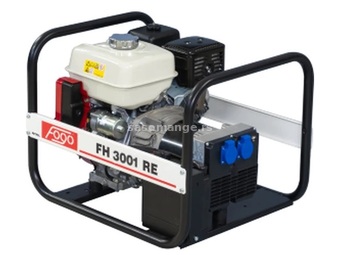 FOGO agregat FH 3001 RE, 2.7kW, 230V, Honda motor, AVR, elektricni start benzin