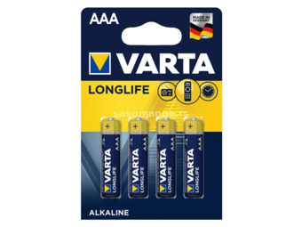 VARTA Longlife alkalna baterija 4 x AAA Alkalna baterija AAA (LR3) 4/1