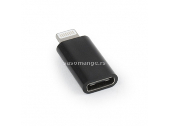 Gembird (A-USB-CF8PM-01) adapter lighting (muški) na USB tip C (ženski) crni