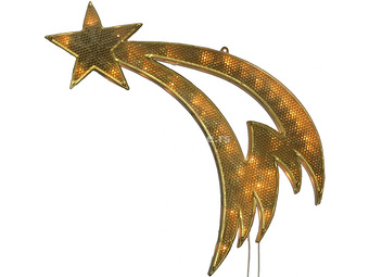 Novogodišnji ukras - svetleća zvezda repatica