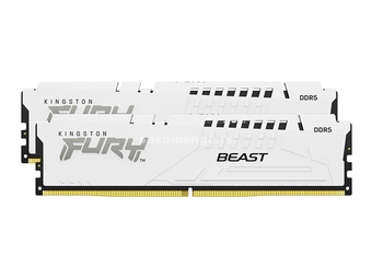 Kingston DIMM DDR5 64GB (2x32GB kit) 5600MT, s KF556C36BWEK2-64 Fury Beast White Expo