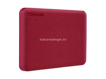 Eksterni disk Toshiba HDTCA20ER3AAH, HDD, USB 3.2, 2 TB, Crveni