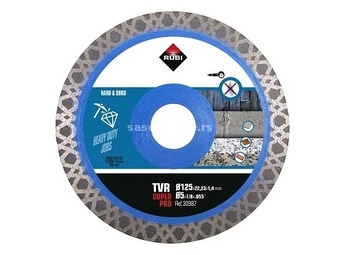 RUBI dijamantski disk TVR 125 SUPERPRO, Øfi125mm x22.2mm za granit/keramiku